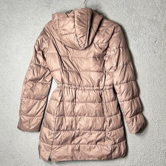 Kenneth Cole Reaction Coat Womens XS Dusty Mauve Hooded Puffer Jacket‎ Coat READ - Picture 2 of 12
